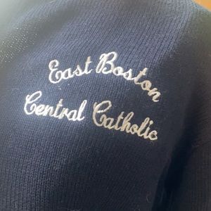 Genuine Catholic School Navy Cardigan Pre-loved East Boston Central Catholic PLC